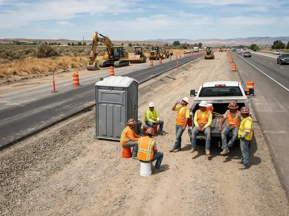highway-road-construction-crew-007 — frequently asked questions, Porta Potty and Restroom Rentals in Hesperia, CA